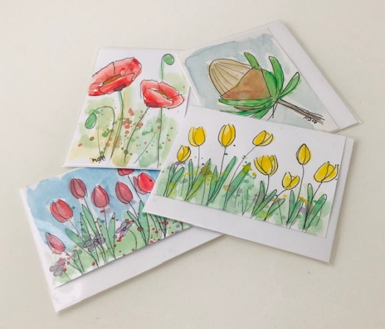 Floral Watercolour Cards