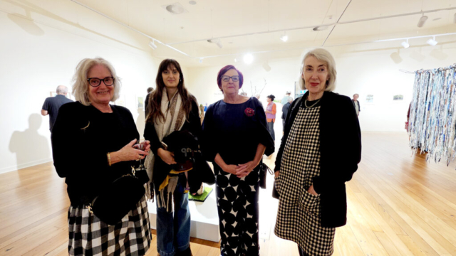 Jane, Stella, Janice and Linda 4 women at an art gallery