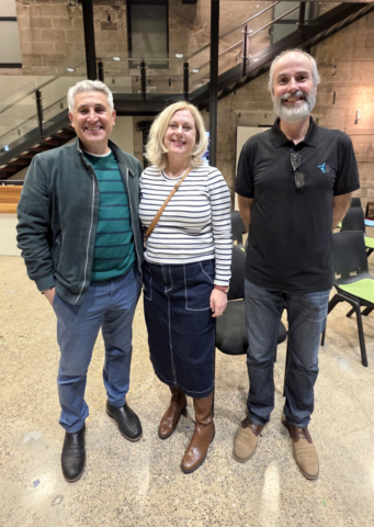 Cr Frank Morello, Sandra and Chris