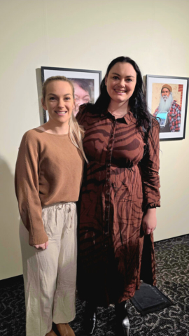 Photographer Wanita Robinson with author Charlotte Lovett