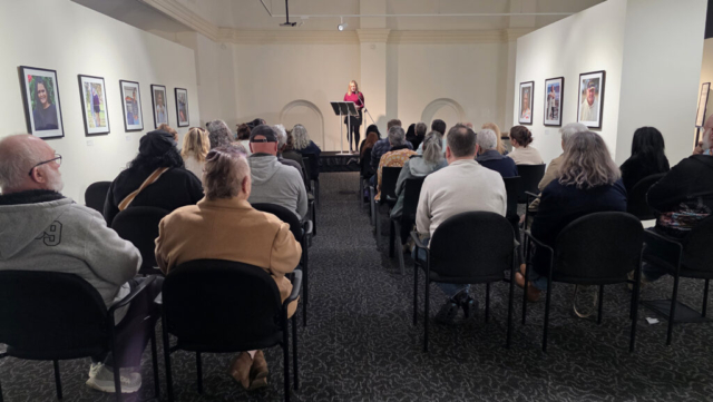 The Riddoch Director opens the exhibition to local community members