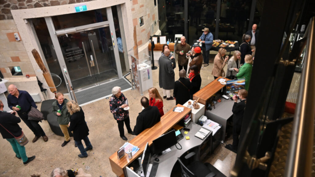 Almost Here, Almost Now exhibition opening
