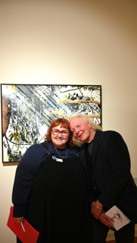 Riddoch Public Programs Officer Talie Teakle and Phil Riley